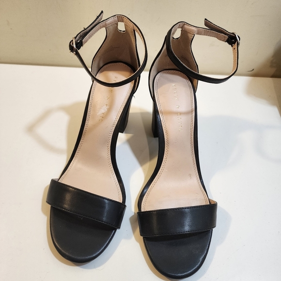 Kelly and Katie women's black block heels open toe strappy sandals size… - Picture 2 of 12